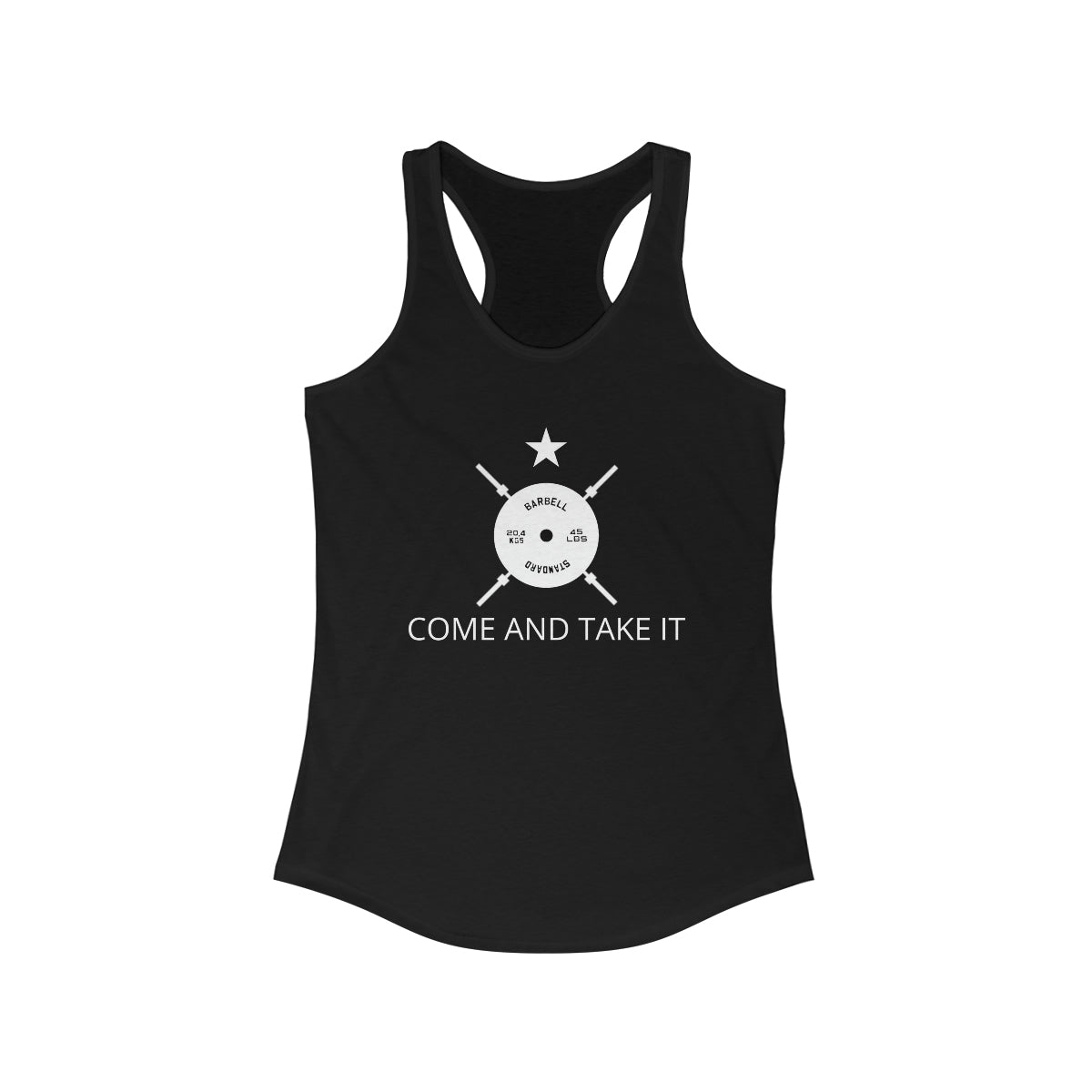 Come and Take It - Weights Women's Racerback