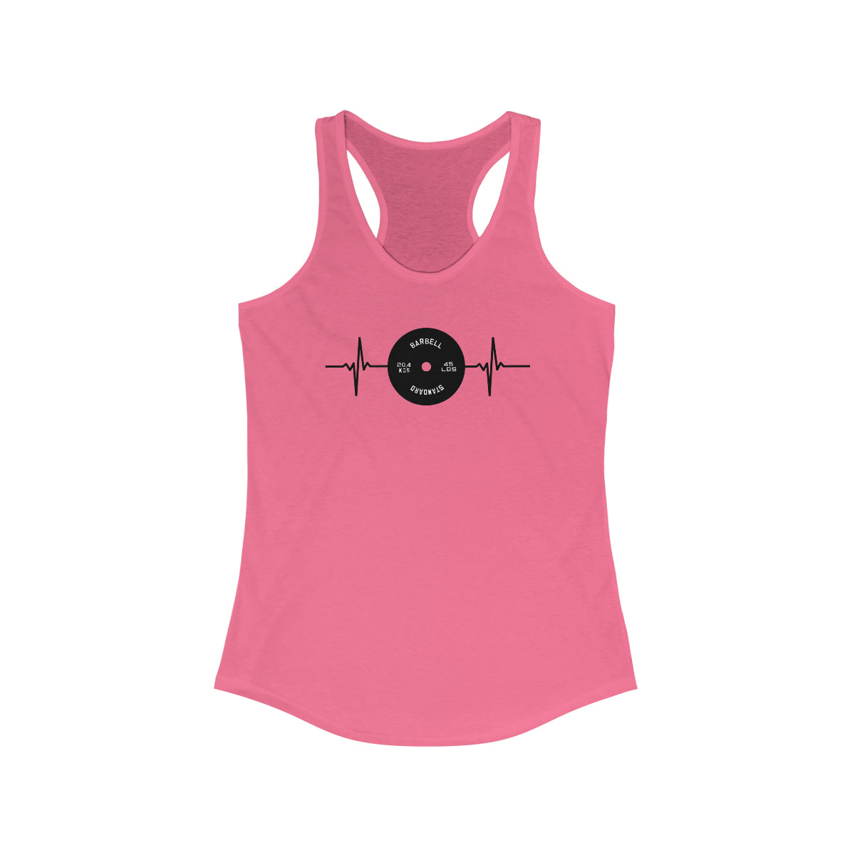Heartbeat 45lb. Plate Women's Racerback