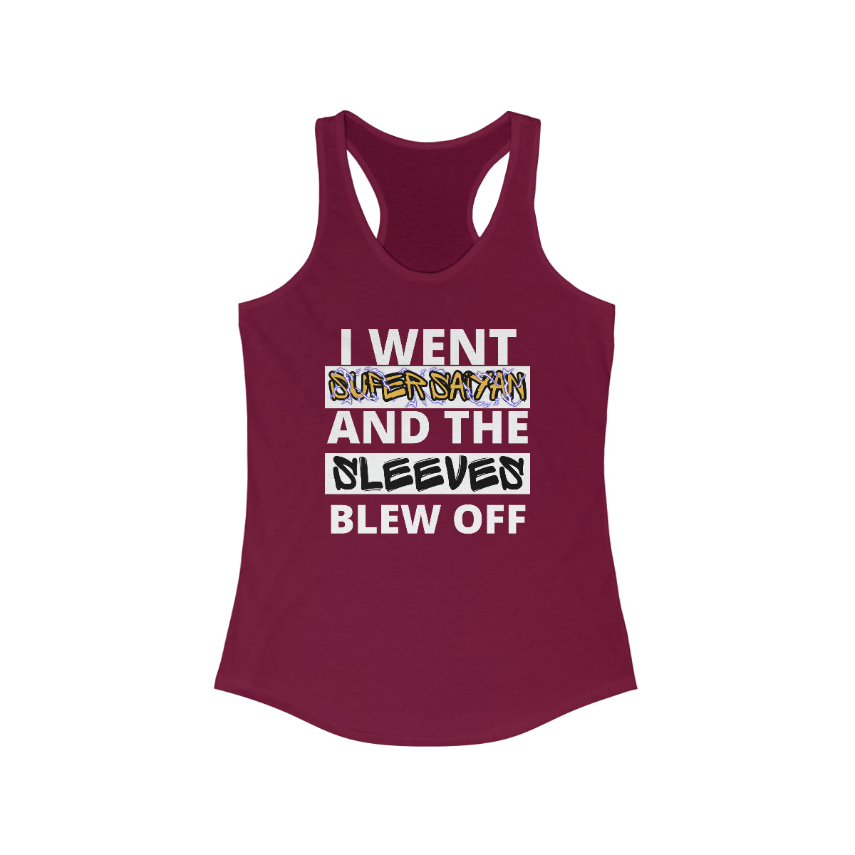 I went Super Saiyan - Women's Racerback