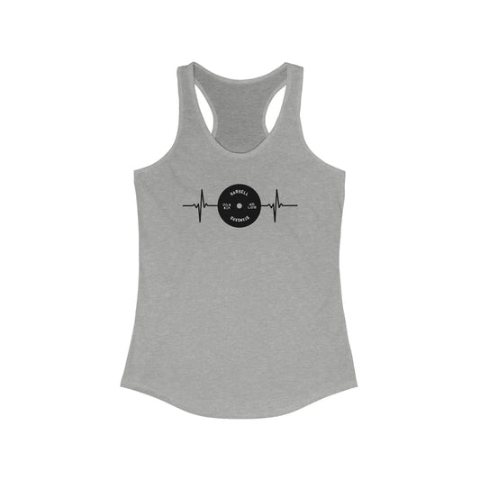 Heartbeat 45lb. Plate Women's Racerback
