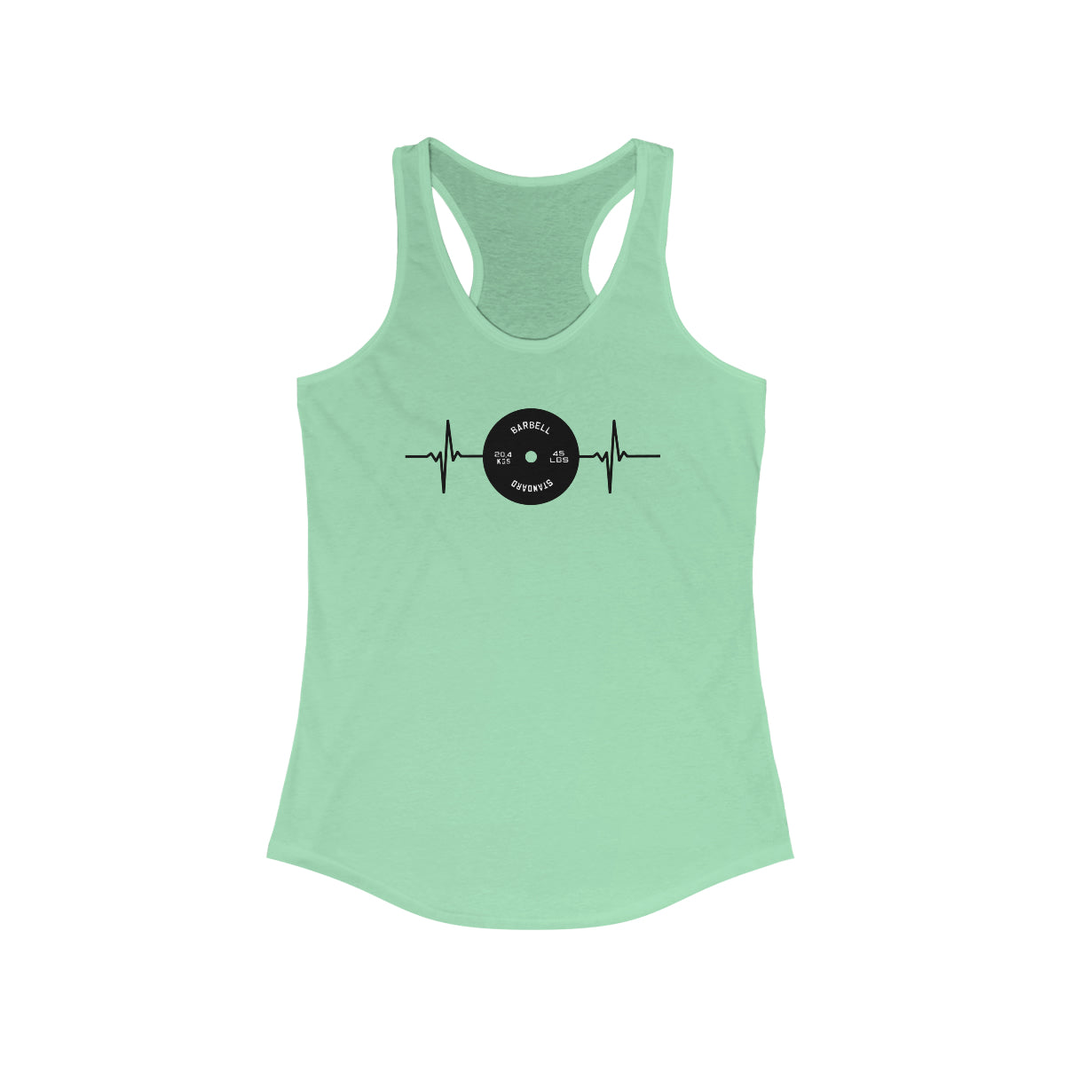 Heartbeat 45lb. Plate Women's Racerback
