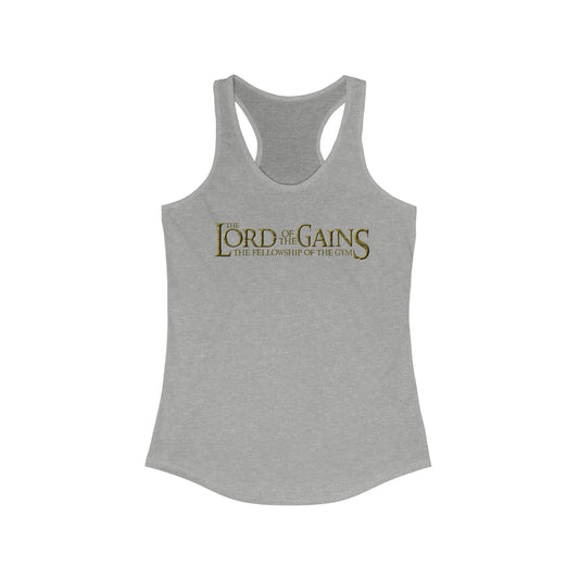 Lord of the Gains Women's Racerback