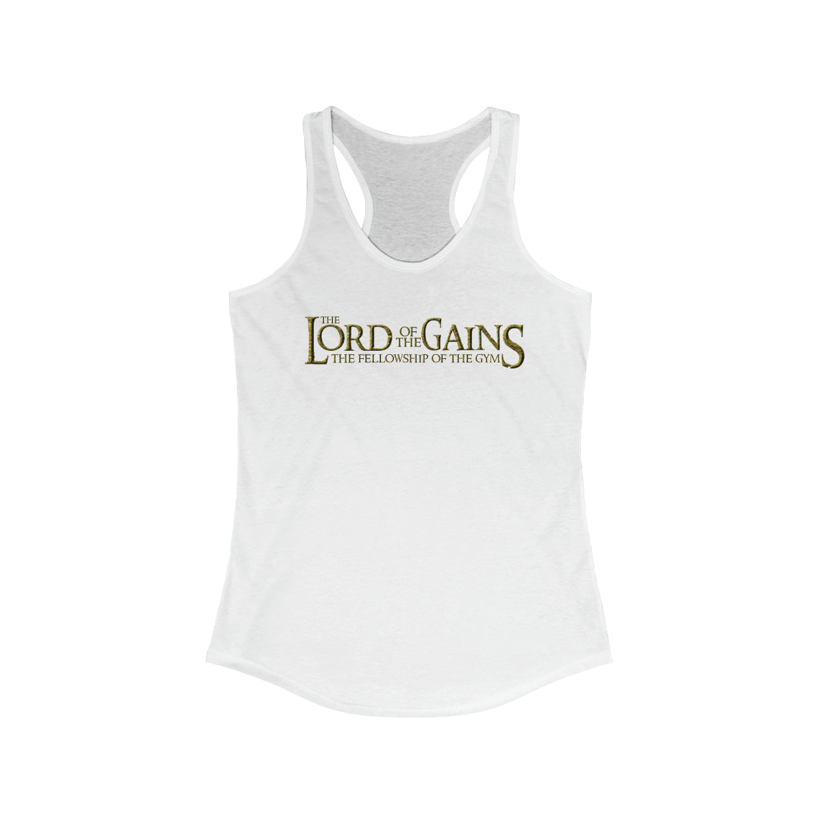 Lord of the Gains Women's Racerback